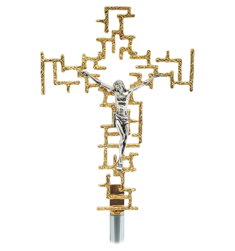 Croix Catholique Pour Liturgie Avec Dessin Ajoure A Grilles Pectoral Crosses Catholic Supplies And Religious Items Made In Italy